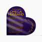 Gift for Omega Husband, Birthday Gift for Husband, Anniversary Gift for Omega Father's Day Gift for Omega Husband,  Heart Plaque  - 469b