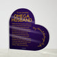 Gift for Omega Husband, Birthday Gift for Husband, Anniversary Gift for Omega Father's Day Gift for Omega Husband,  Heart Plaque  - 469c