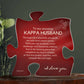 Gift for Kappa Husband, Birthday Gift for Husband, Anniversary Gift for Kappa, Father's Day Gift for Kappa Husband Puzzle Plaque - 451b