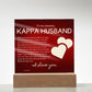 Gift for Kappa Husband, Birthday Gift for Husband, Anniversary Gift for Kappa, Father's Day Gift for Kappa Husband, Acrylic Plaque  - 436c