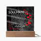 Gift for Soulmate, Birthday Gift for Husband, Romantic Gift for Soulmate, BirthDay Gift for Soulmate, Acrylic Plaque - 461d