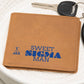Gift for Sigma Husband, Birthday Gift for Boyfriend, Anniversary Gift for Him, Leather Wallet for Sigma Man  - 476a
